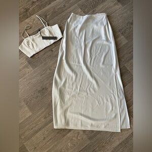 NWT House of Harlow gorgeous long skirt set